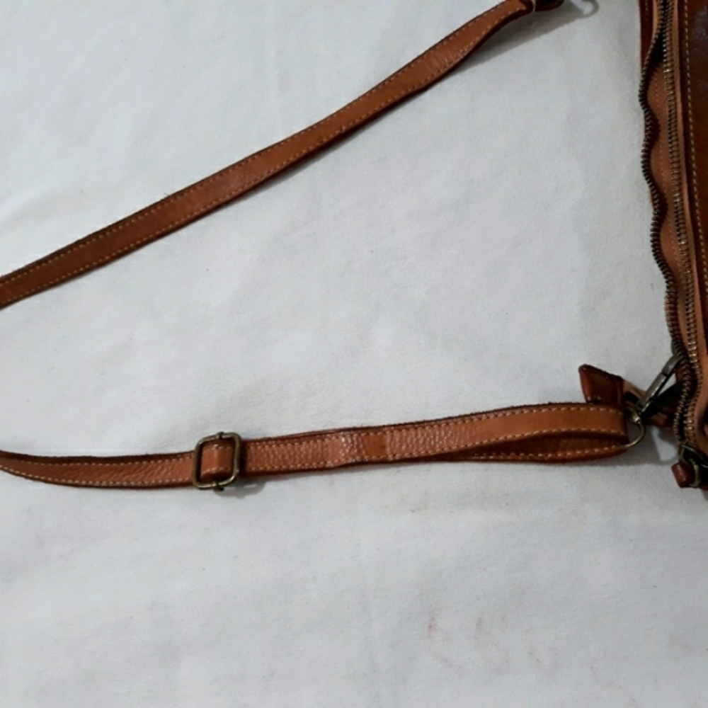 Constanza Rota Genuine Leather Shoulder/ Crossbody Brown Bag Made in Italy - Picture 9 of 11